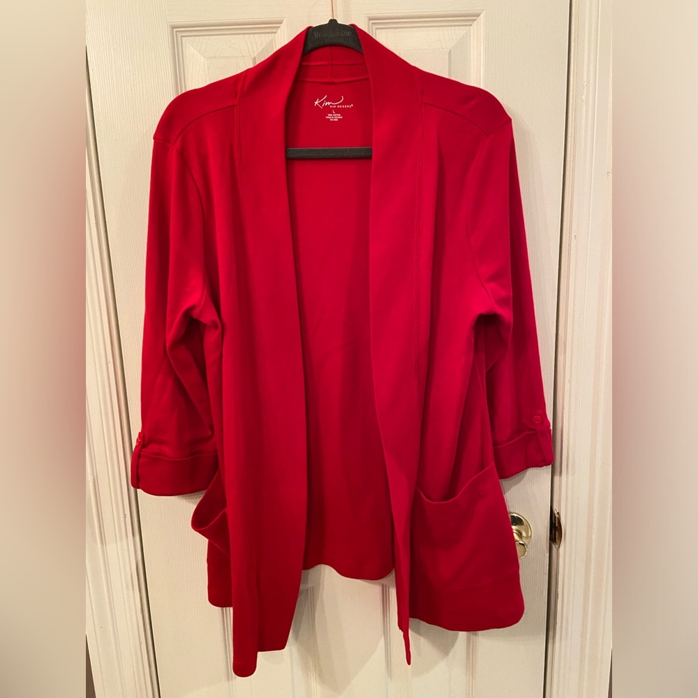 Women’s Red Cardigan Style Sweater